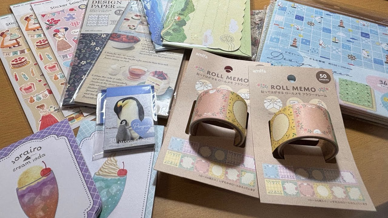 seriaでお買い物。かもめ郵便見つけたよ。