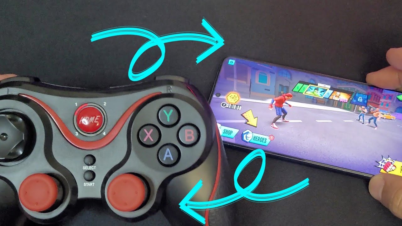 Как использовать игровой контроллер X7 с приложением shooting plus v3 и без него для Android.