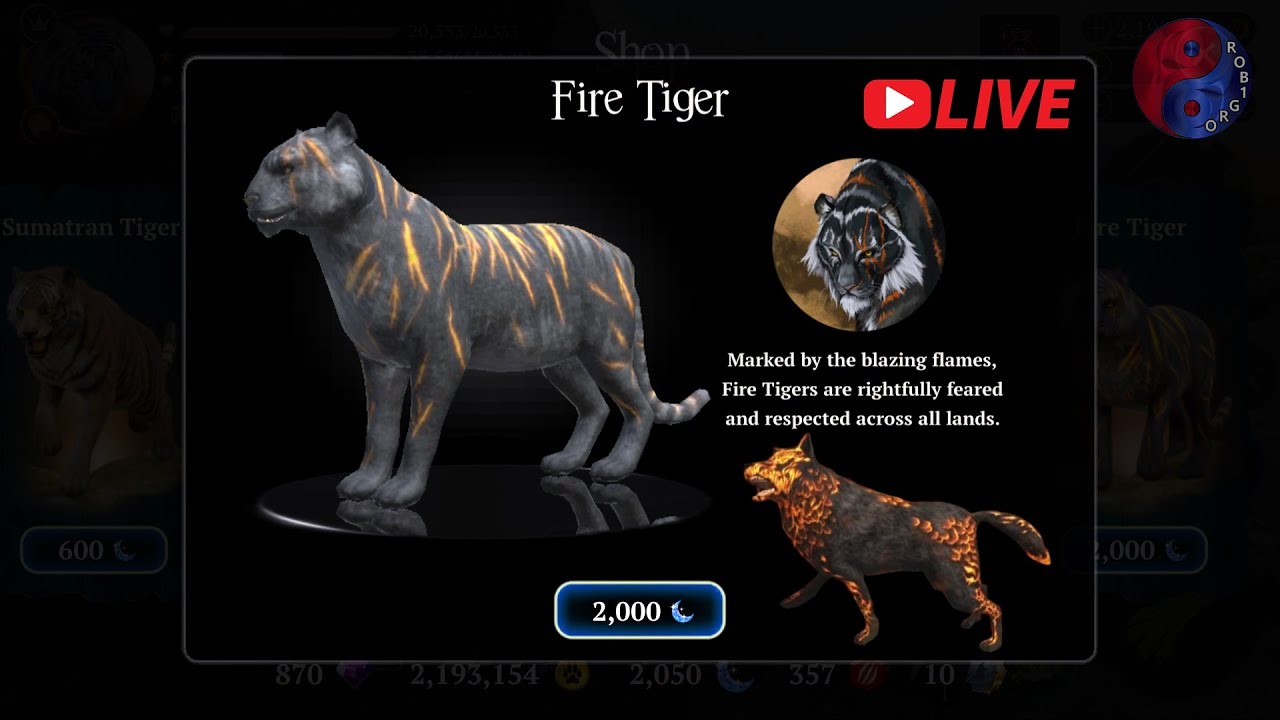 🔴 LIVE | The Tiger: i Got New Skin 🐯 and The Wolf: Hunting |