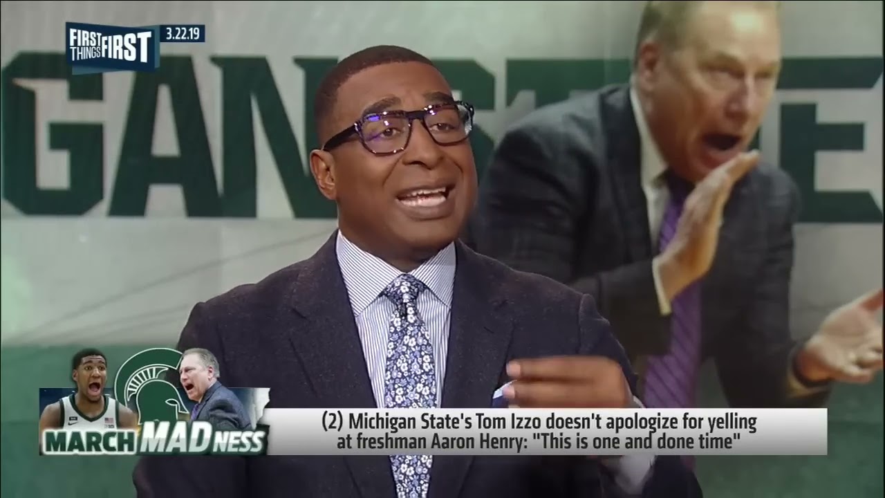 Cris Carter: Tom Izzo's aggressive coaching style is 'effective' | CBB | FIRST THINGS FIRST