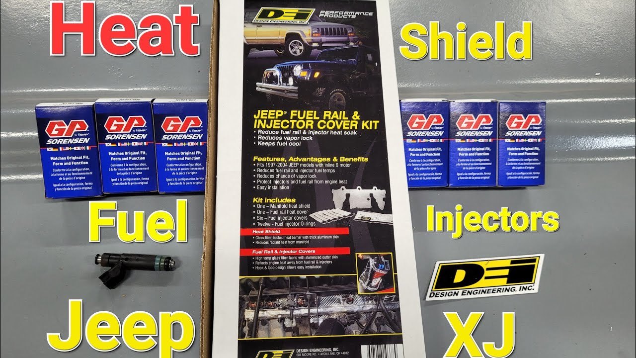 How to change fuel injectors and install heat shield Jeep XJ 4.0 #jeepxj