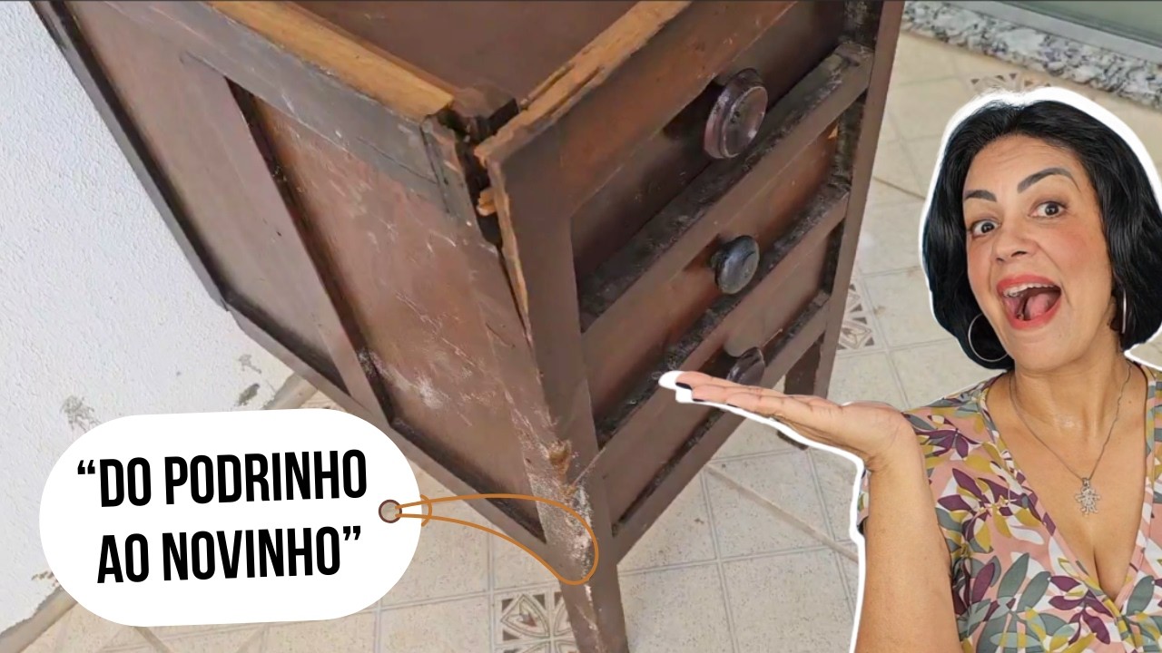 DIY | ACHEI UMA MESINHA NA CAÇAMBA E TRANSFORMEI EM UM MÓVEL LINDO