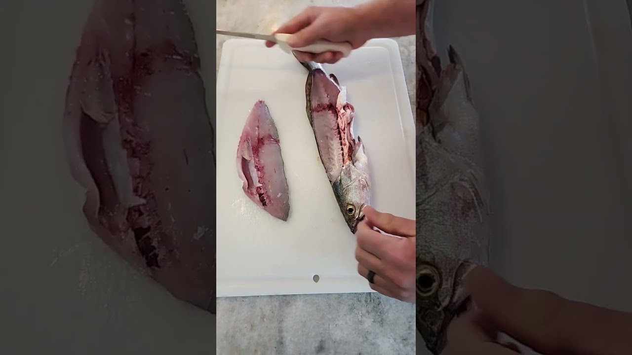 Филе крапчатой ​​морской форели для гриля #шорты #морскаярыбалка #рыбалка