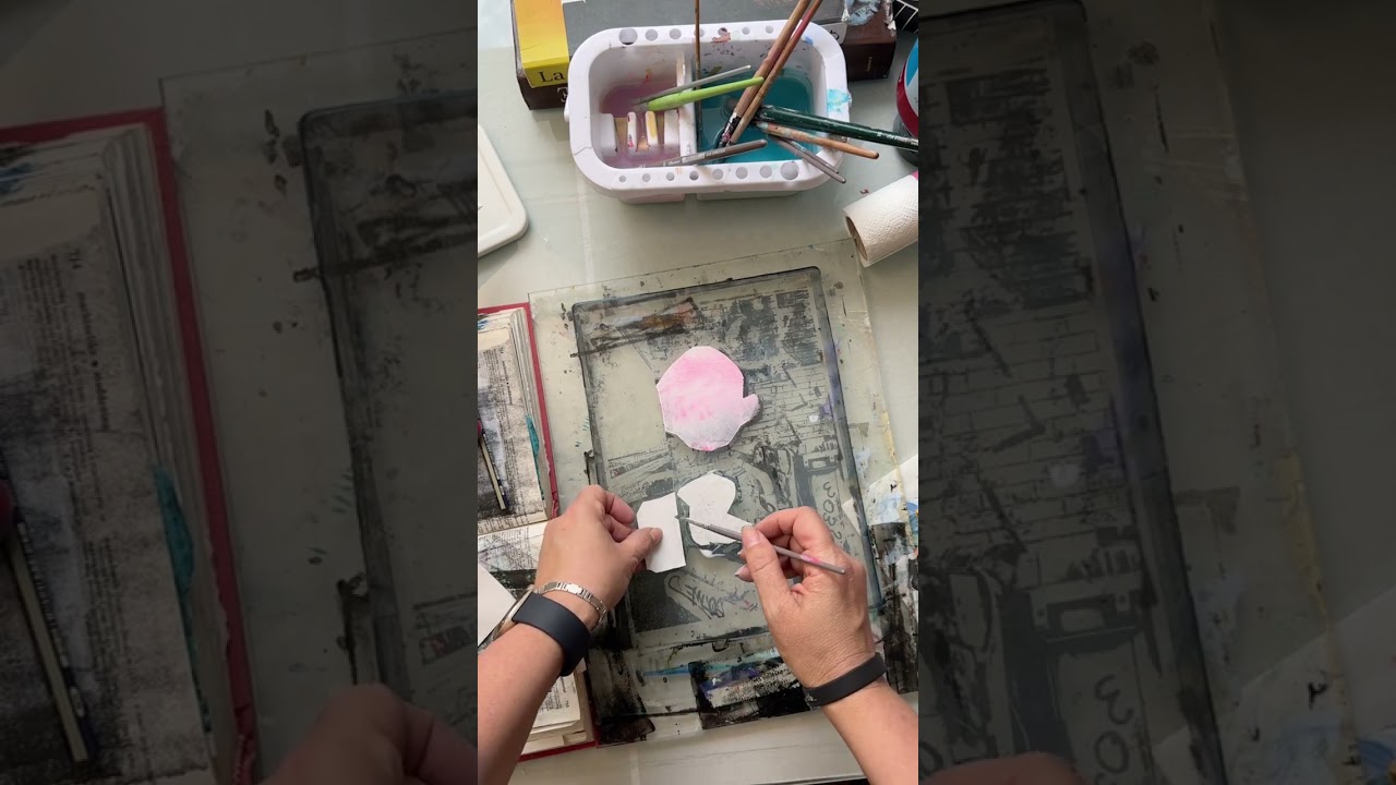 3 Steps for Gel Plate Collage & Painting