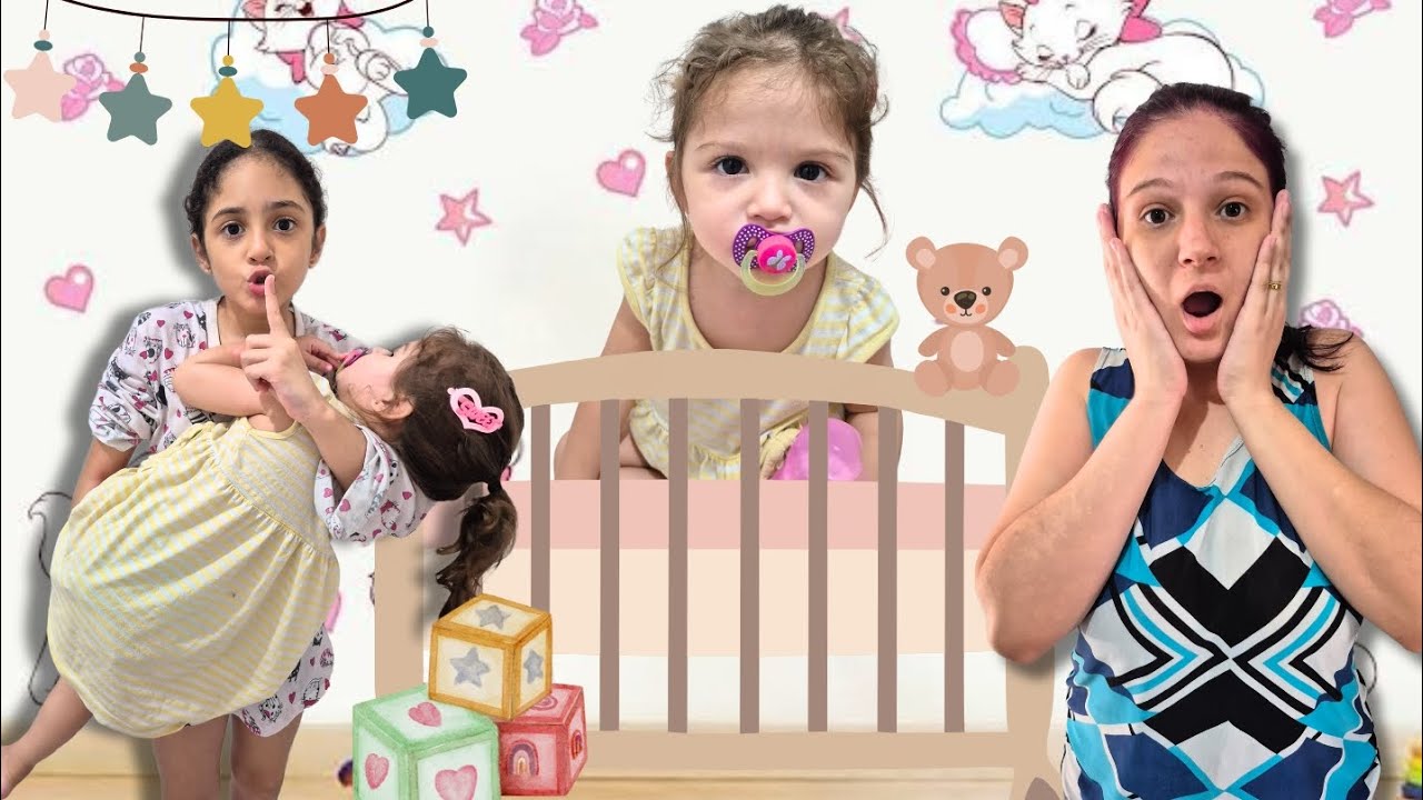 MINHA IRM&Atilde; VIROU UM BEB&Ecirc;! #laurajuliaofc 