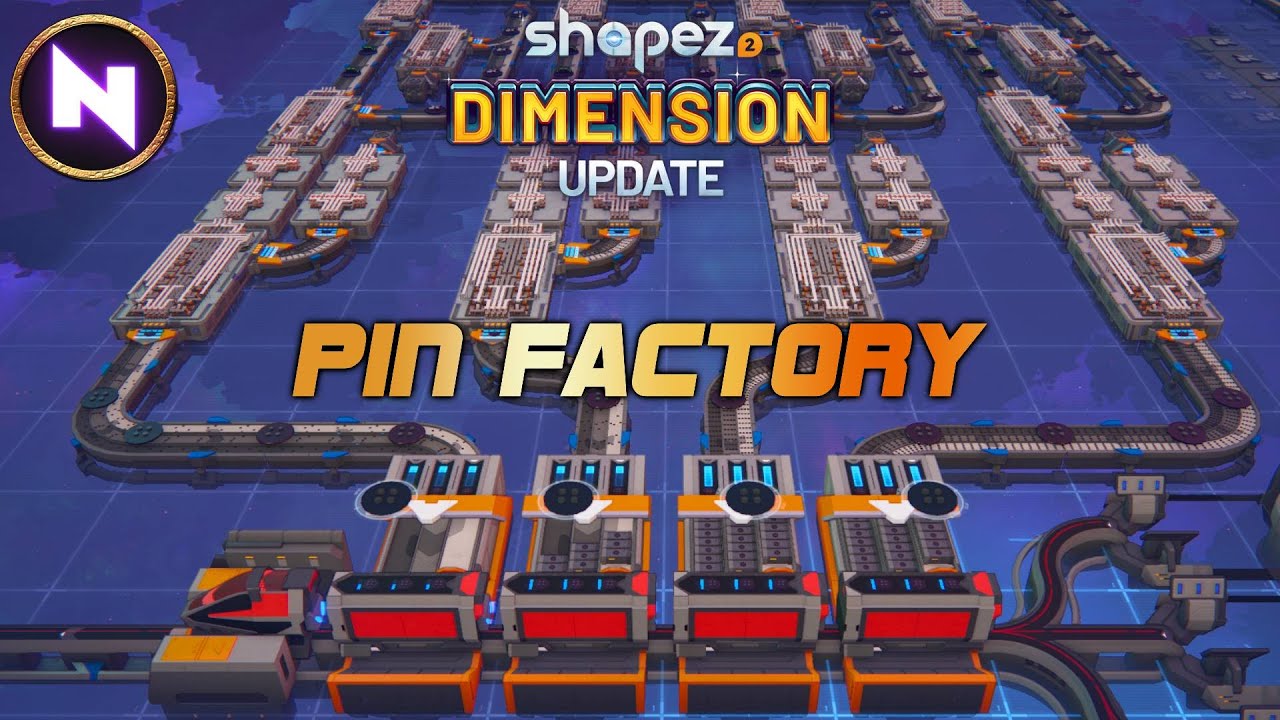 PIN FACTORY: Cheating or Clever? | 08 | Shapez 2 DIMENSION UPDATE | Tutorial/Lets Play