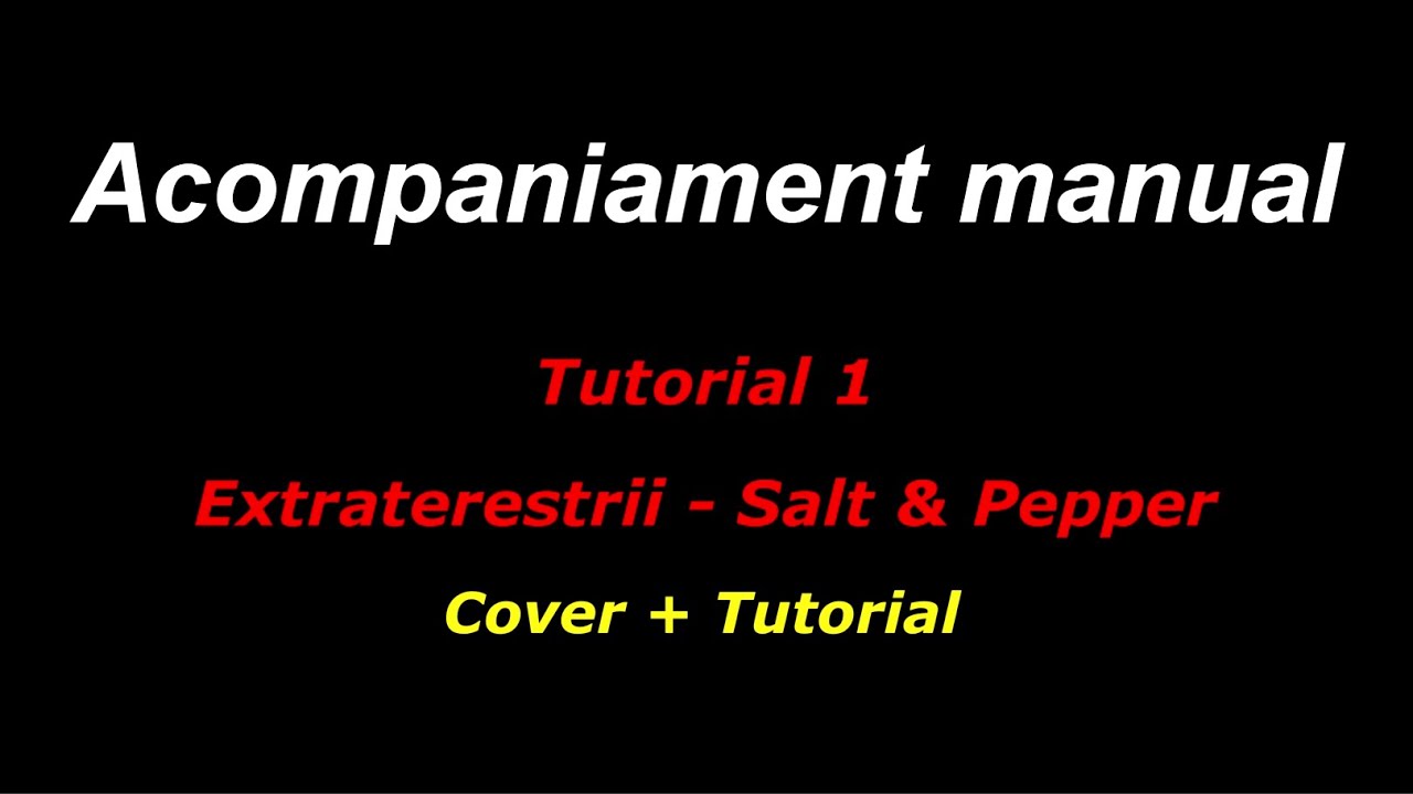 Salt & Pepper (Extraterestrii) - Cover + Tutorial - Acompaniament manual KORG PA3X