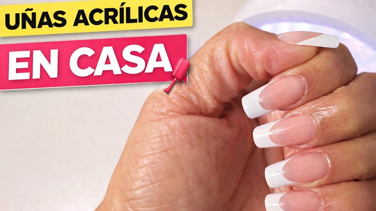 UÑAS ACRÍLICAS EN CASA 💅fácil y rápido 
