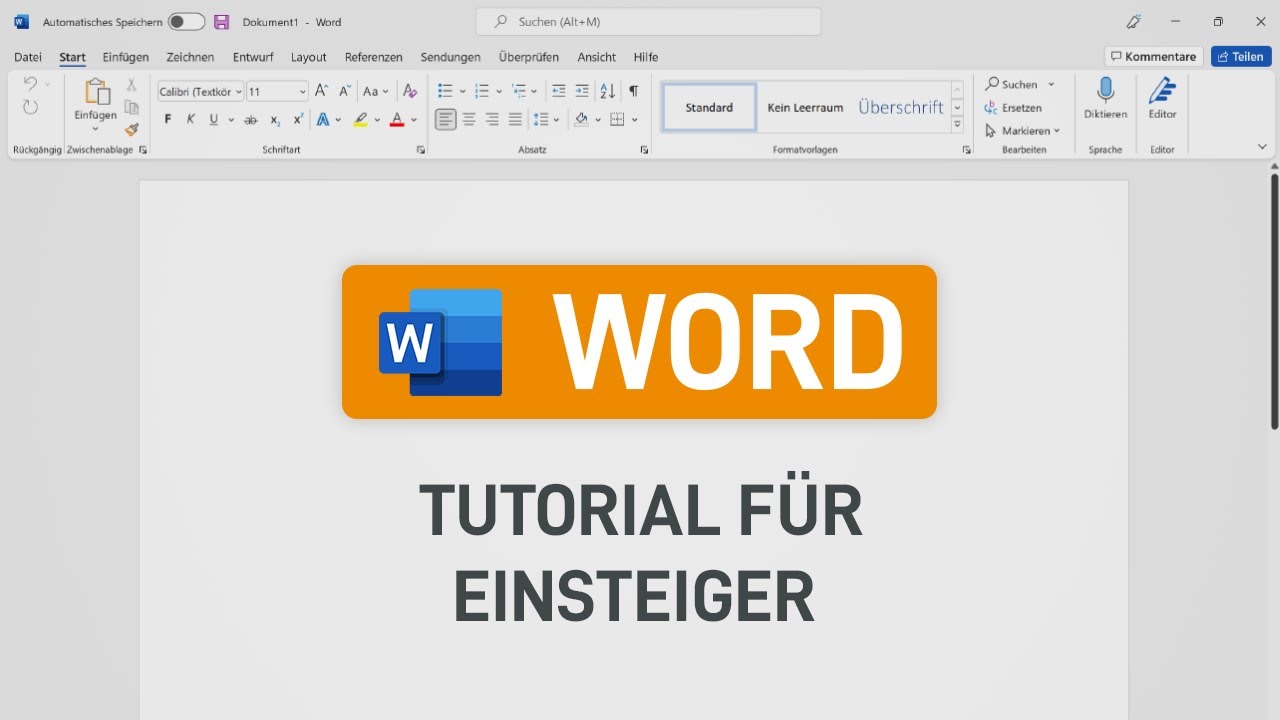 📄 Microsoft Word-Tutorial für Einsteiger (deutsch)