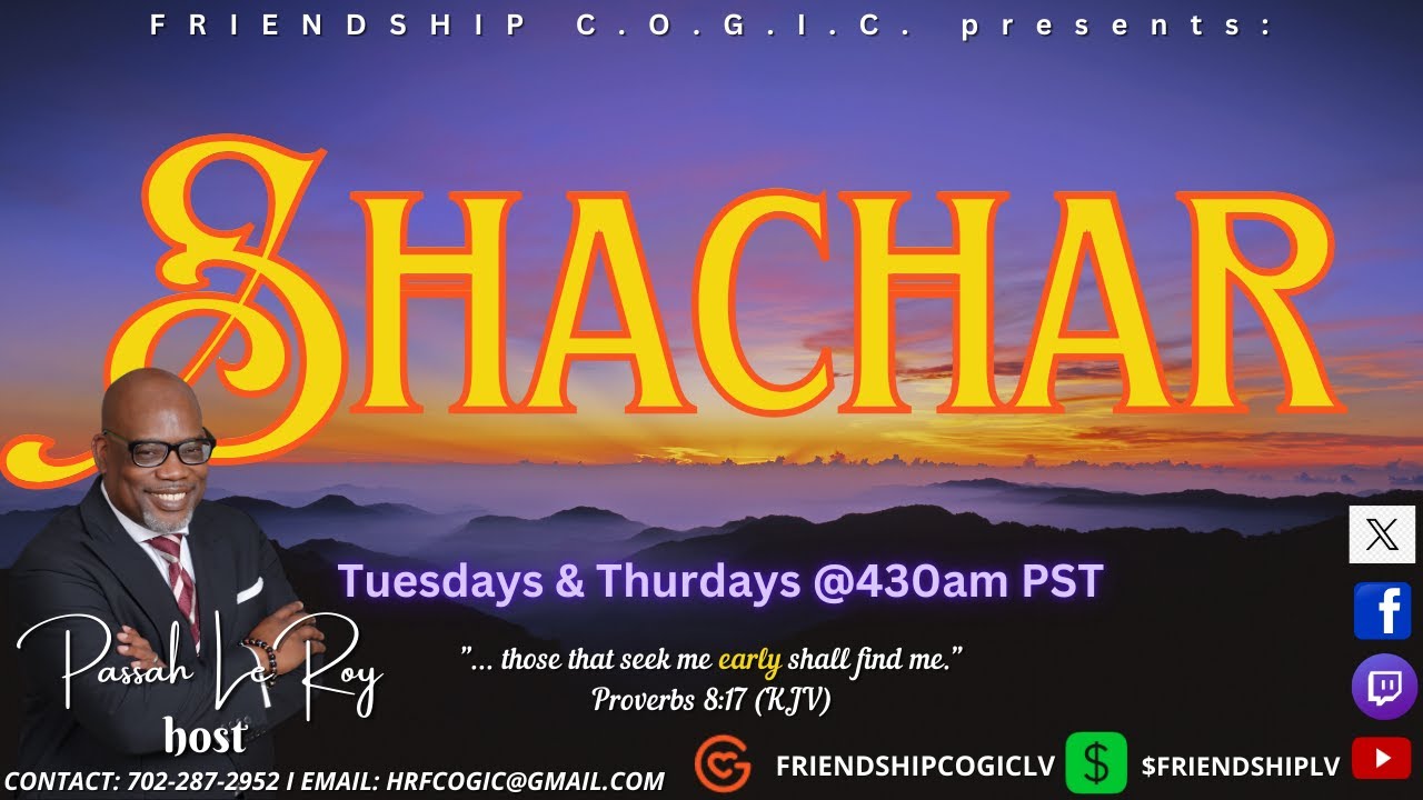 FriendshipCOGICLV SHACHAR 1/20/026: 