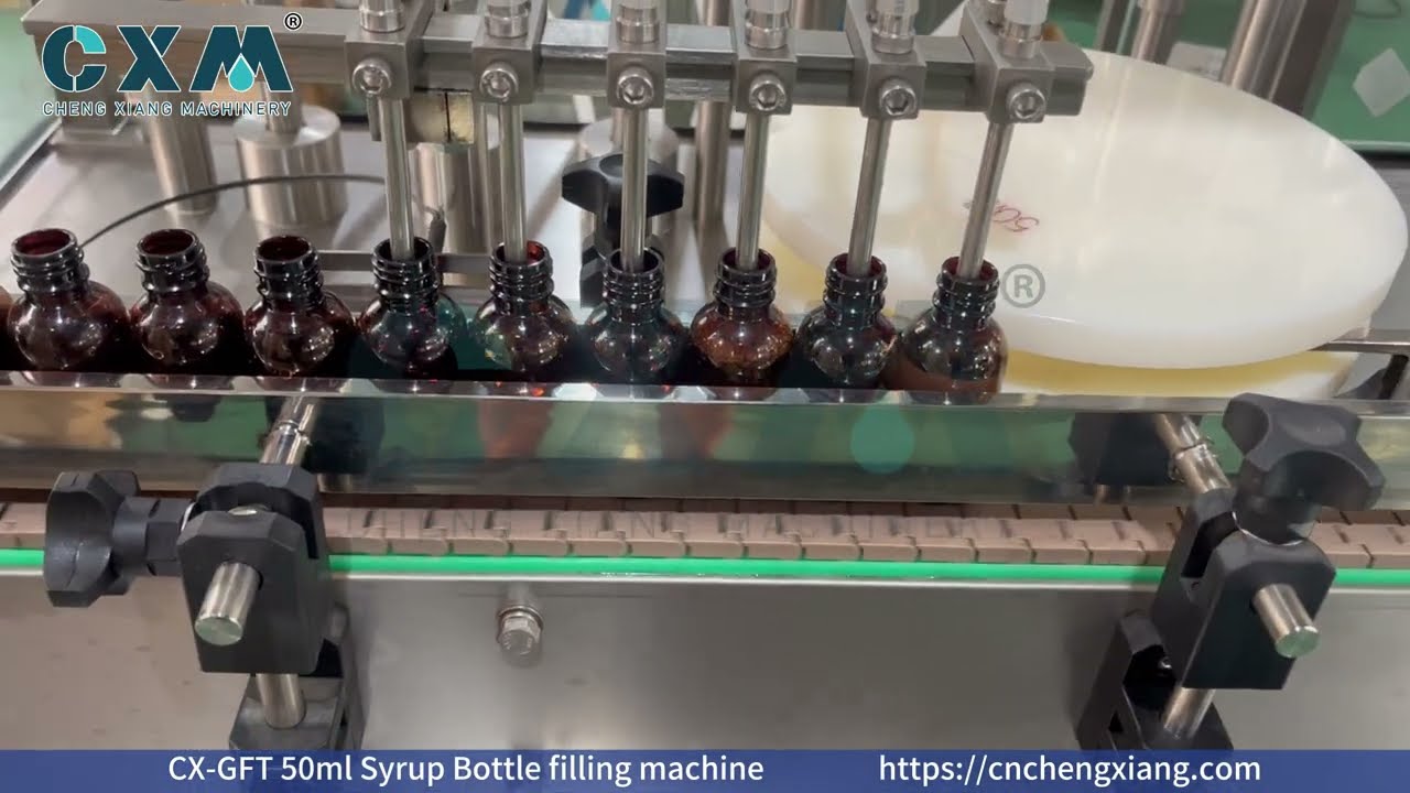 CX GFT 50ml Syrup Bottle filling machine Satisfying Syrup Bottle Filling in Action