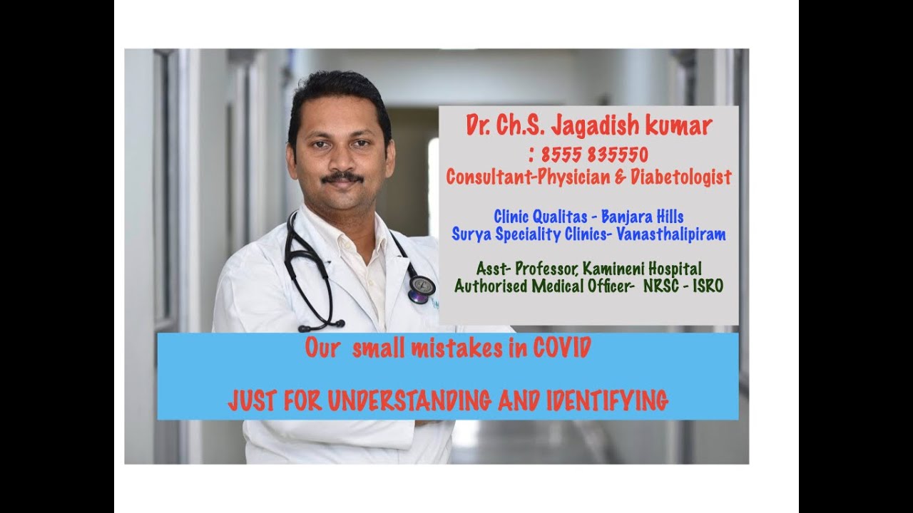 Dr.Jagadish kumar- about COVID