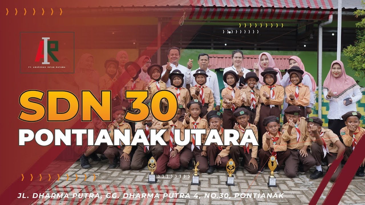 Sekolah Adiwarna Dengan Mural Nuansa Alam  - Sekolah Dasar Negeri 30 Pontianak Utara