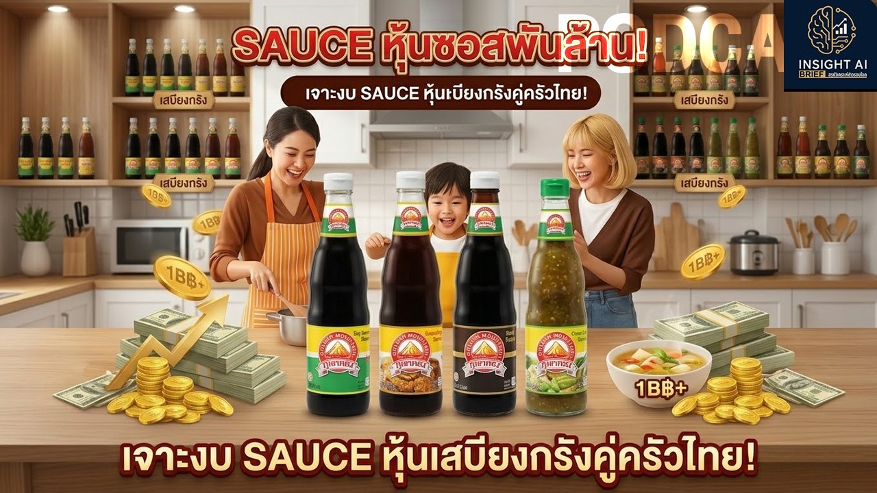เจาะงบ SAUCE หุ้นเสบียงกรังคู่ครัวไทย! กำไรนิ่ง ปันผลเน้นๆ..ซ่อนความมั่งคั่งพันล้าน Insight AI Brief