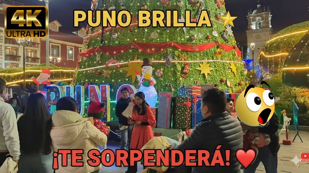 PUNO se iluminó como NUNCA ✨ ¡La Navidad más hermosa del Perú está aquí! ❤️