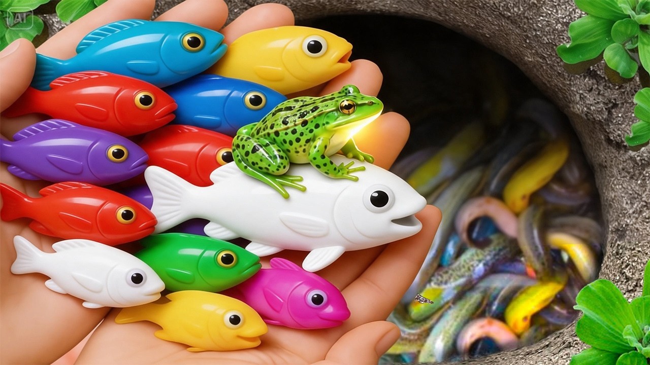 Catch beautiful aquarium fish in small pond baby turtles, pencil fish, koi, platy fish, baby eel,