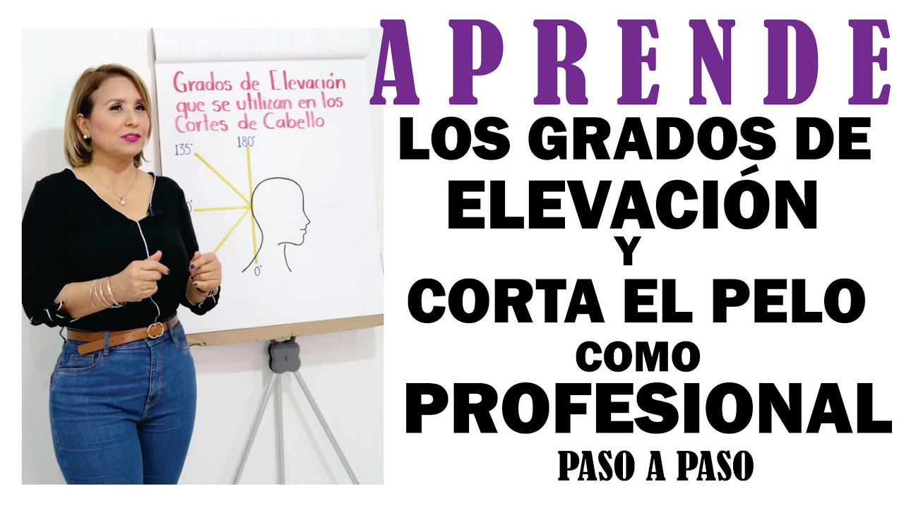 Aprende acortar el pelo con grados de elevaci&oacute;n // T&eacute;cnica f&aacute;cil. BettyLazcano
