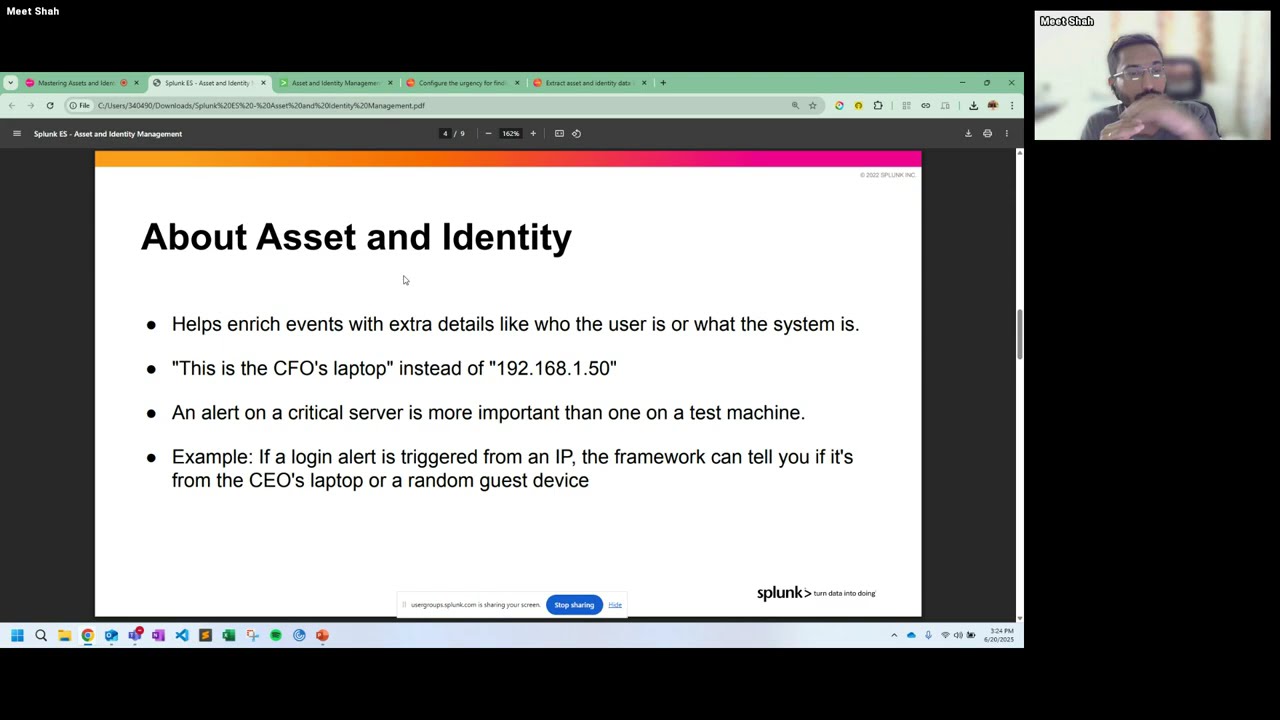 Splunk ES: Assets & Identities