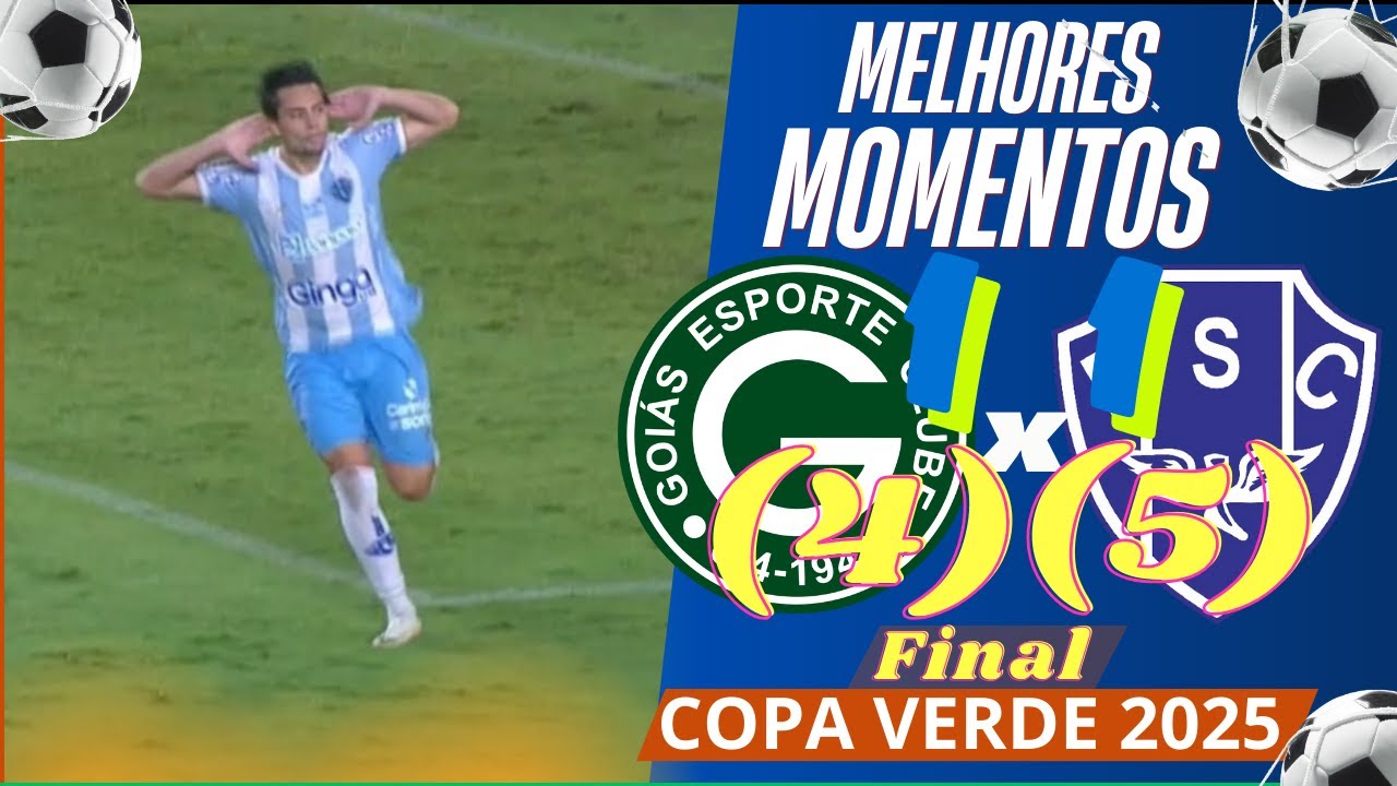 Papão PENTACAMPEÃO! Goiás 1 (4) x (5) 1 Paysandu - Melhores Momentos Copa Verde 2025