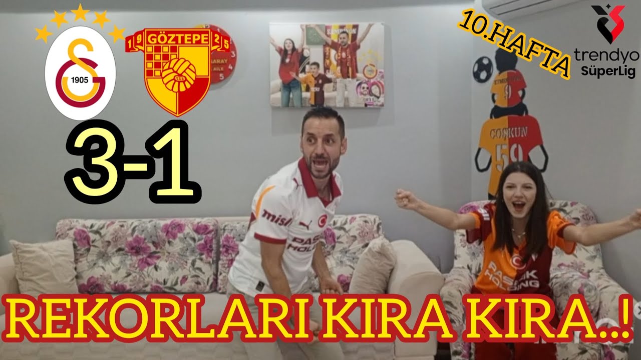 GALATASARAY 3-1 GÖZTEPE KAPTAN GOLLE DÖNDÜ, GABRİEL SARA ŞİİR YAZDI. 