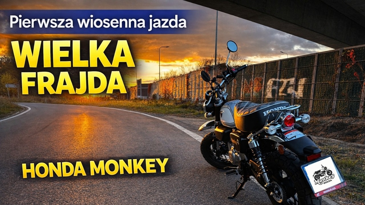 Pojechałem na Honda Monkey do średniowiecznego zamku | Pierwsza wiosenna trasa | 02.2026