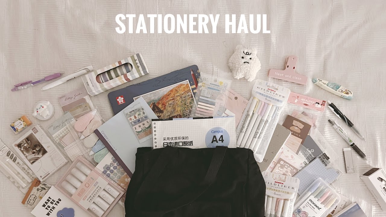 🍵 huge stationery haul w/ stationery pal