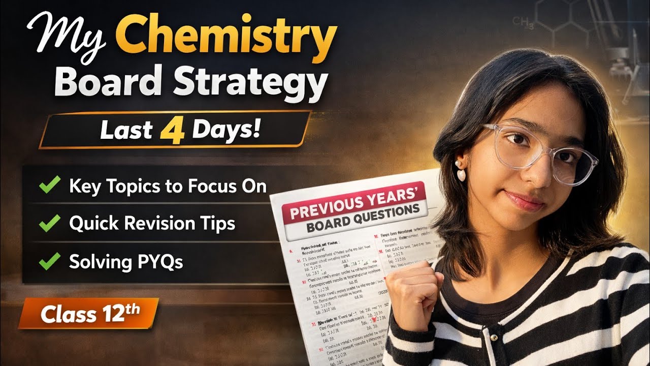 My Last 3 DAYS PLAN for Chemistry Board Exam! 😵&zwj;💫📚👀 | CBSE Class 12th 