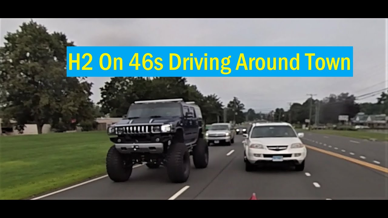 H2 on 46s Driving Around Town In Traffic Captured on insta360 Camera