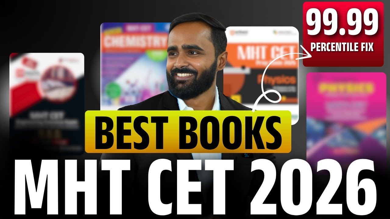 BEST Books for MHT CET 2026 🔥 | 99.99 Percentile Strategy | Pradeep Giri Sir