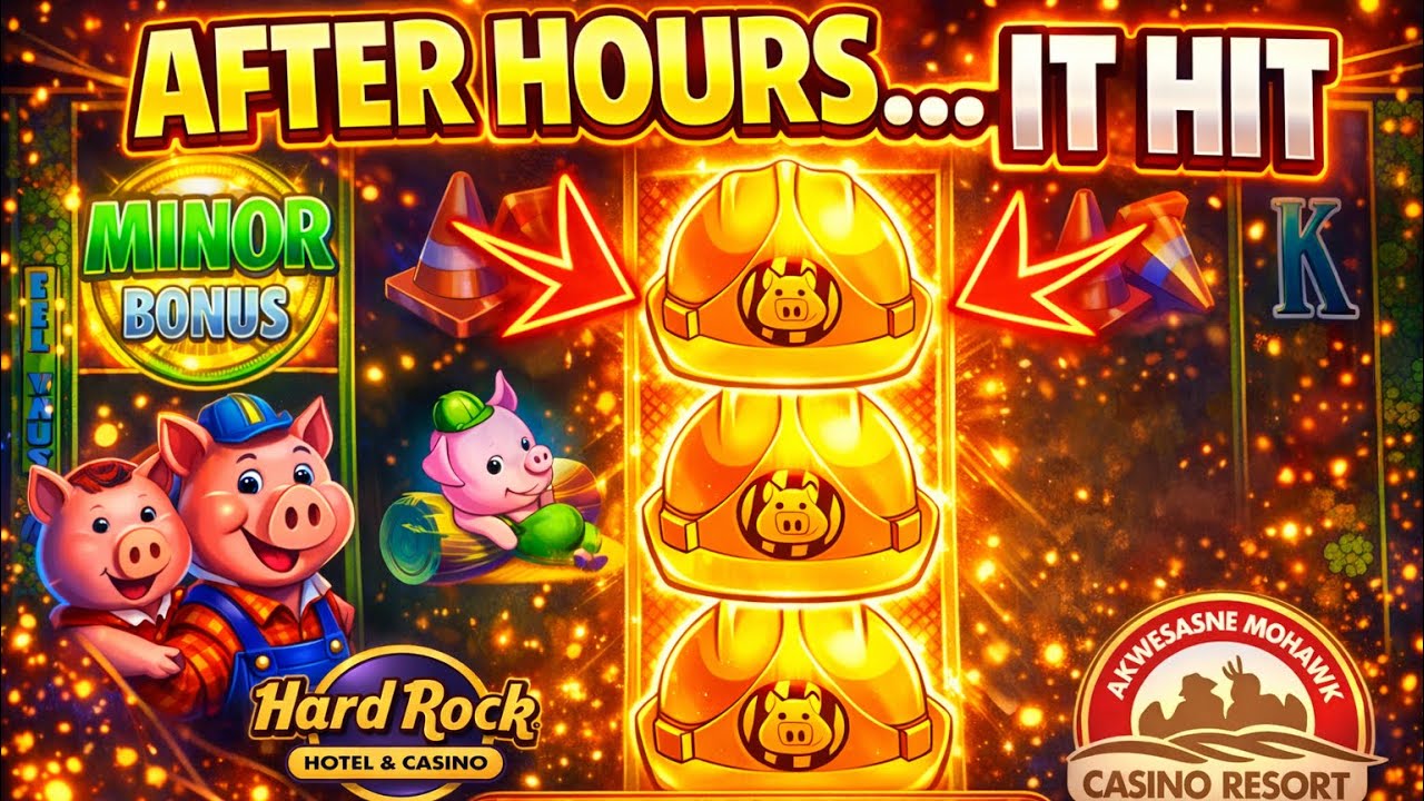 BONUS STARVED UNTIL… IT HIT & WOULDN’T STOP!! HUFF N’ PUFF SLOTS @ AKWESASNE & HARD ROCK CASINO