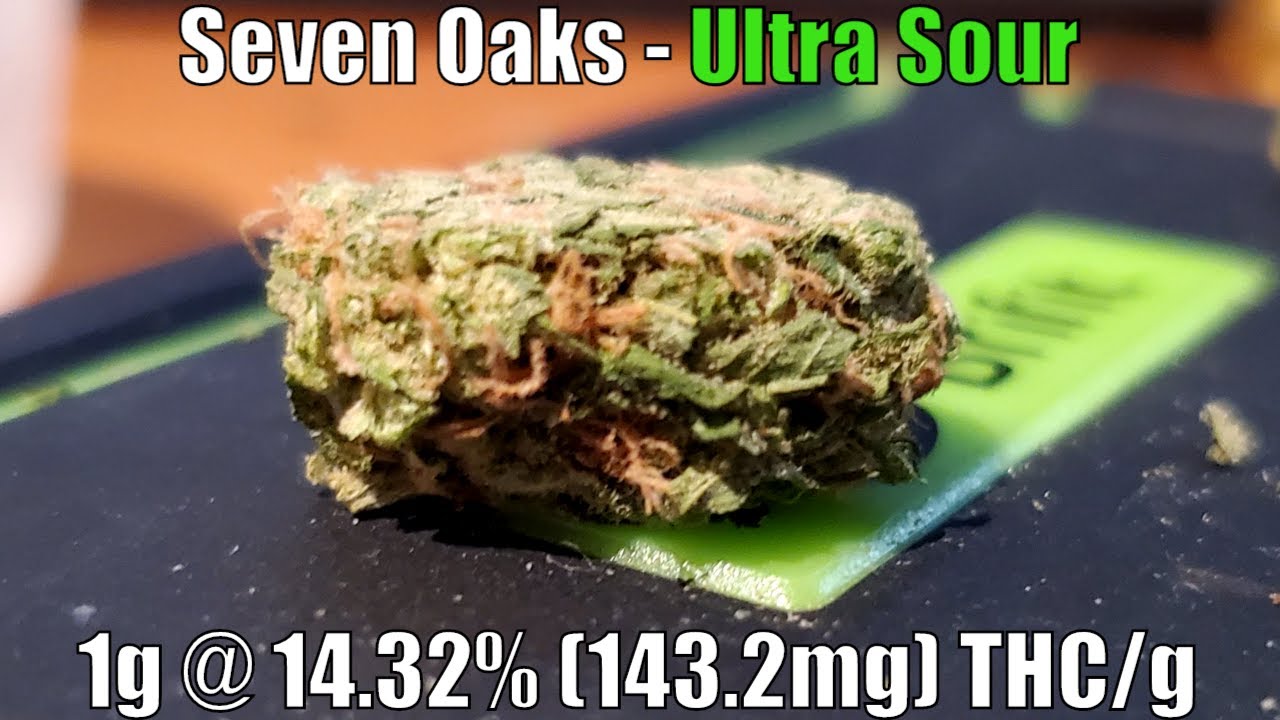 Seven Oaks - Ultra Sour Unboxing Review - 1g @ 14.32% (143.2mg) THC/g (+Extreme Closeups)