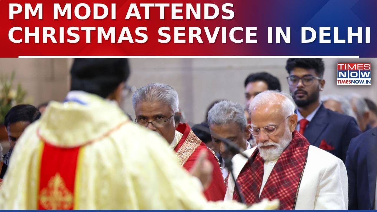 PM Modi Attends Christmas Morning Service At Delhi’s Cathedral Church With Christian Community