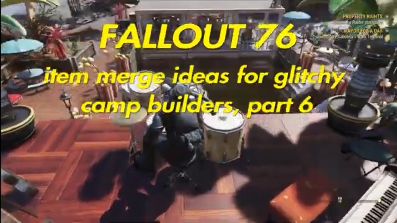 FALLOUT 76 item merge ideas for glitchy camp builders, part 6