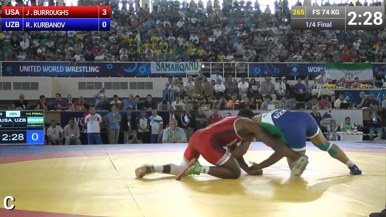 Jordan BURROUGHS (USA) vs Rashid KURBANOV (UZB) in Tashkent 2014