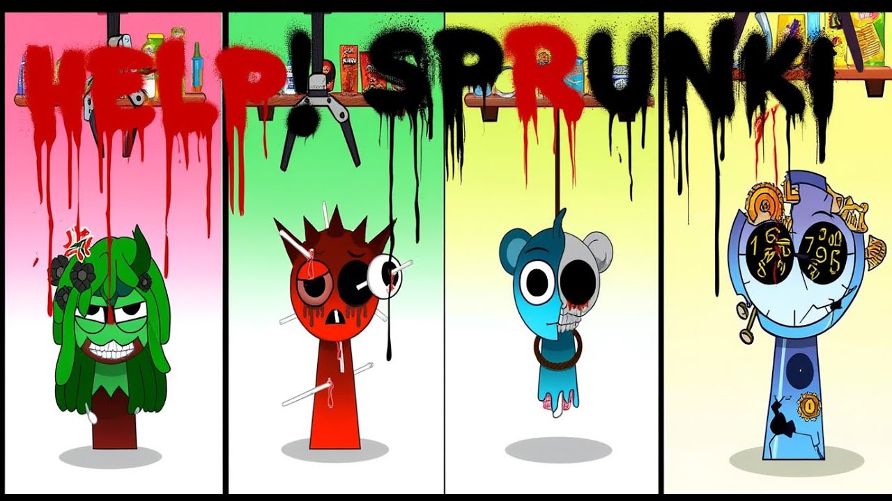 SPRUNKI Incredibox - Coffin Dance Song (COVER) Tiles Hop Edm Rush Part 55