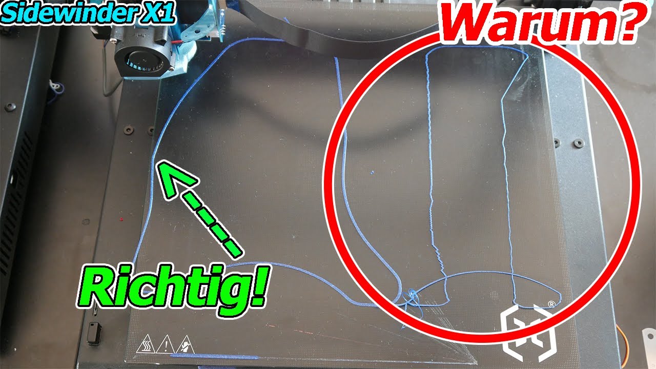 Sidewinder X1 macht Probleme, Ínfos zum verschwundenen Video!?!