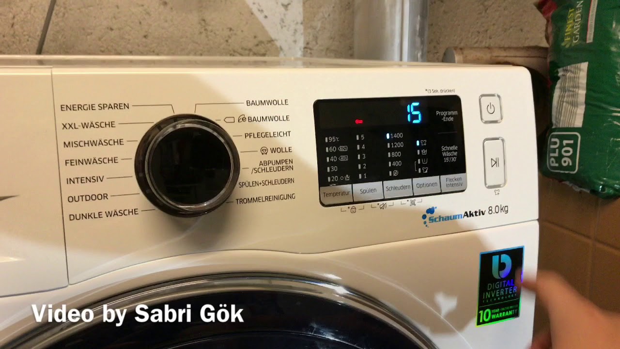 Waschmaschine läuft nicht. Ablaufpumpe blockiert. Samsung AddWash
