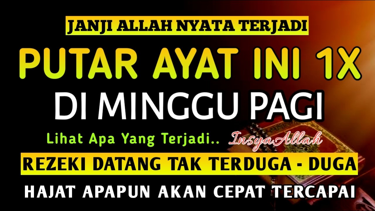Bacaan Dahsyat! Satu Kali Putar Bisa Datangkan Kekayaan