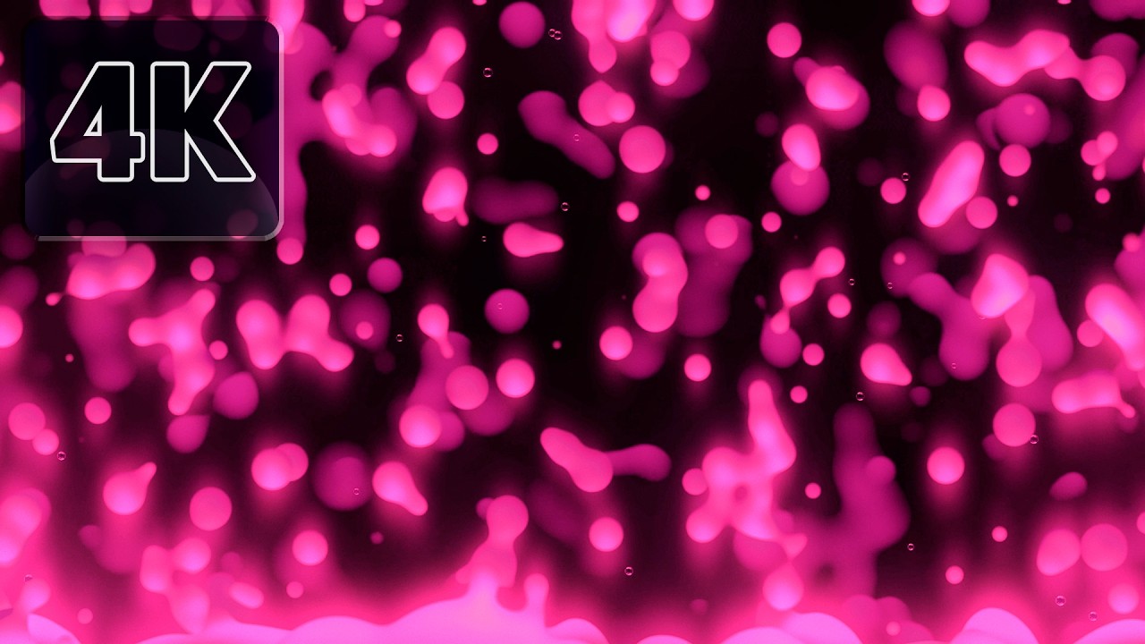 4K Mesmerizing Background 🤍 Pink Lava Lamp–Style Visuals (No Sound) | TV Screensaver