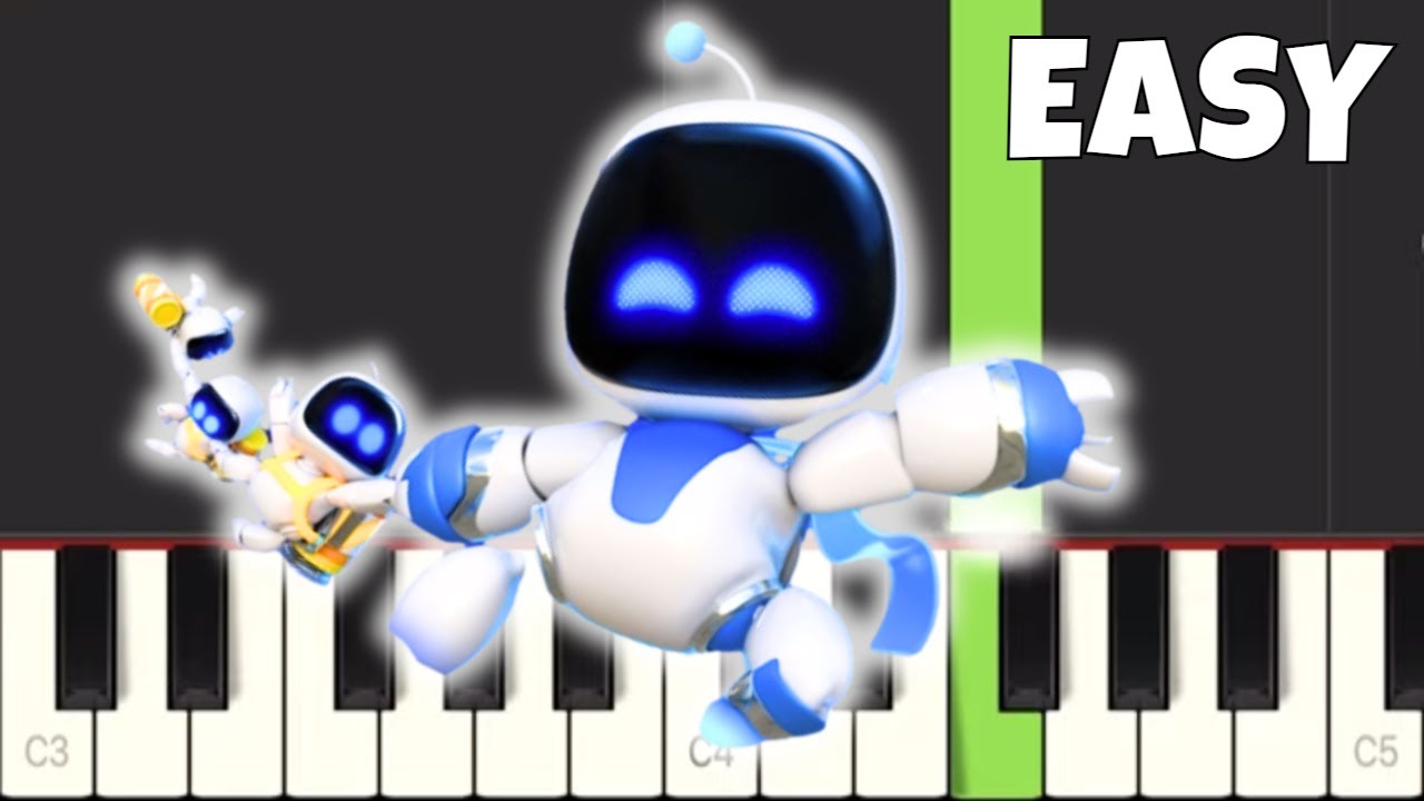 ASTRO BOT Theme - EASY Piano Tutorial