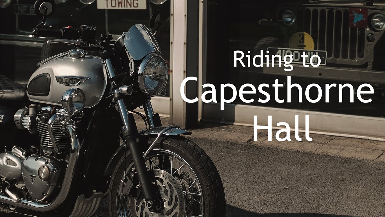 Classic Motorcycles, my T120 and Capesthorne Hall
