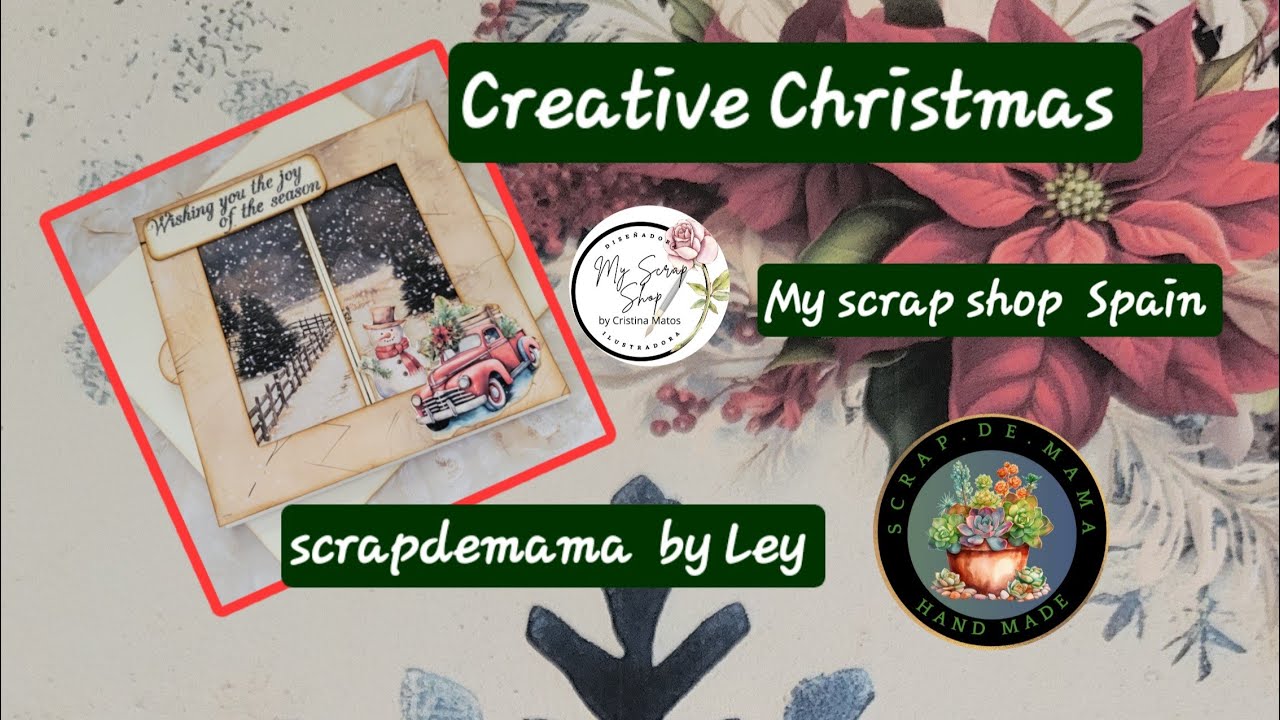 Navidad creativa, #ideas de #tarjetas para regalar en #navidad, en colaboración  @myscrapshopspain