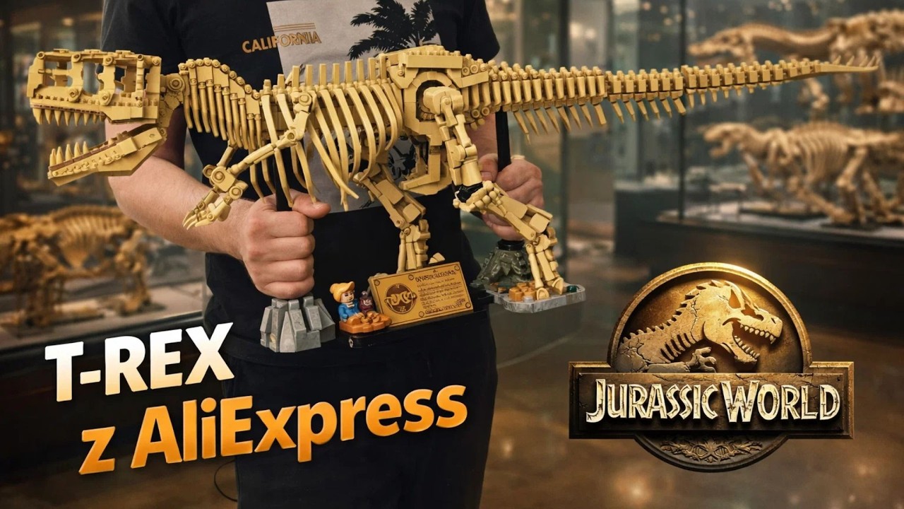 Złożyłem T-Rexa z AliExpress - Nie uwierzysz, ile zapłaciłem! Jurassic World 76968