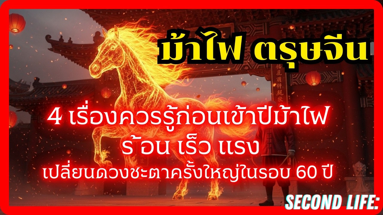 4 เรื่องควรรู้ก่อนเข้าปีม้าไฟ 2569 เคล็ดลับเปลี่ยนดวงชะตาครั้งยิ่งใหญ่ในรอบ 60 ปี