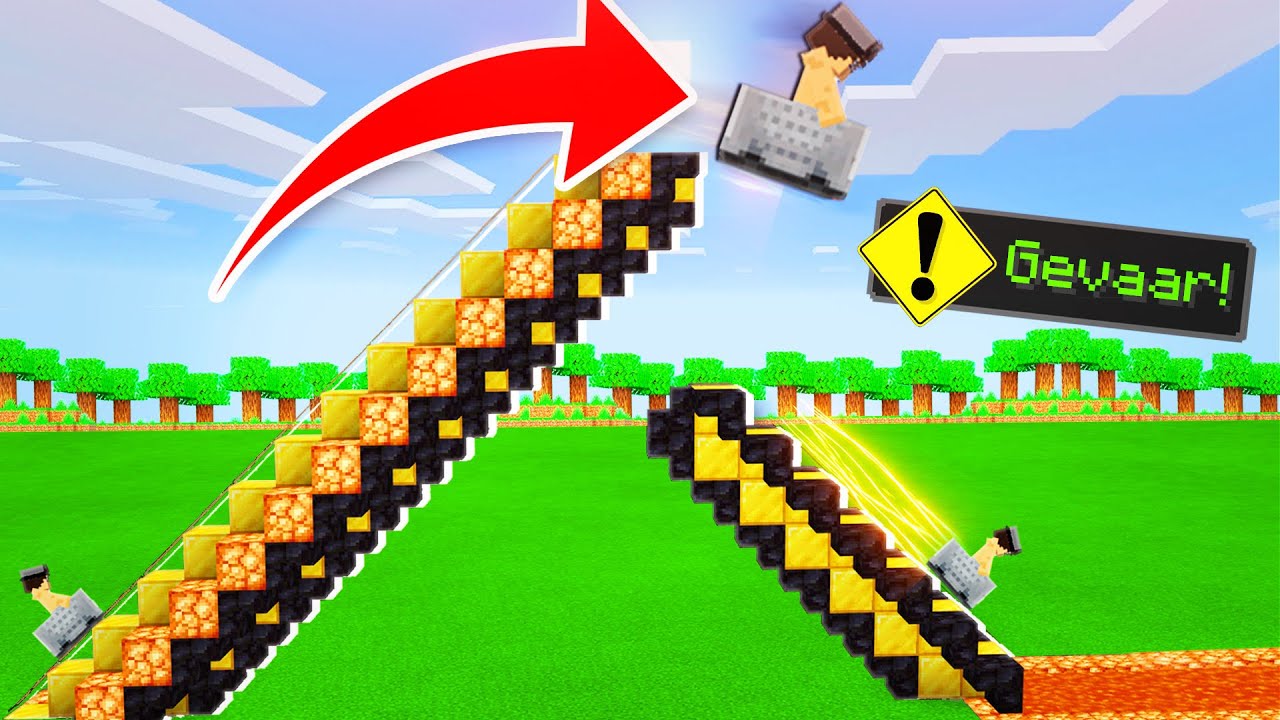 De Hoogste En Gevaarlijkste Achtbaan In Minecraft!😱🎢