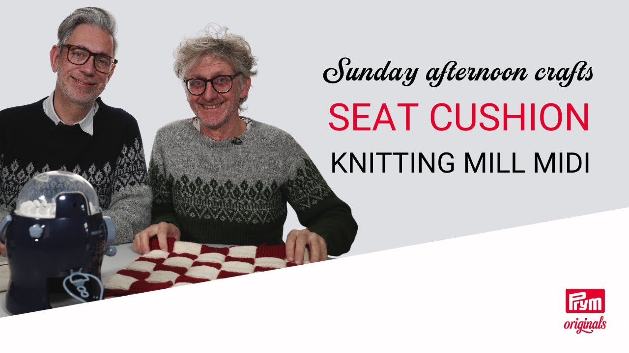 Prym midi knitting mill instructions & checkered seat pad DIY |  Sunday Afternoon Crafts