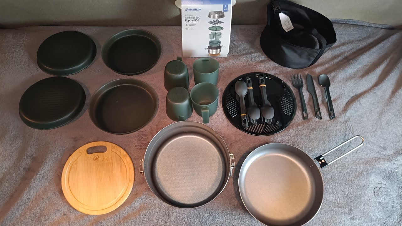 Quechua Cookset 500 zestaw turystyczny dla 4 osób
