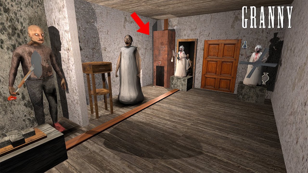 Granny Recaptured - NEW Food Elevator Lead To SECRET Attic !