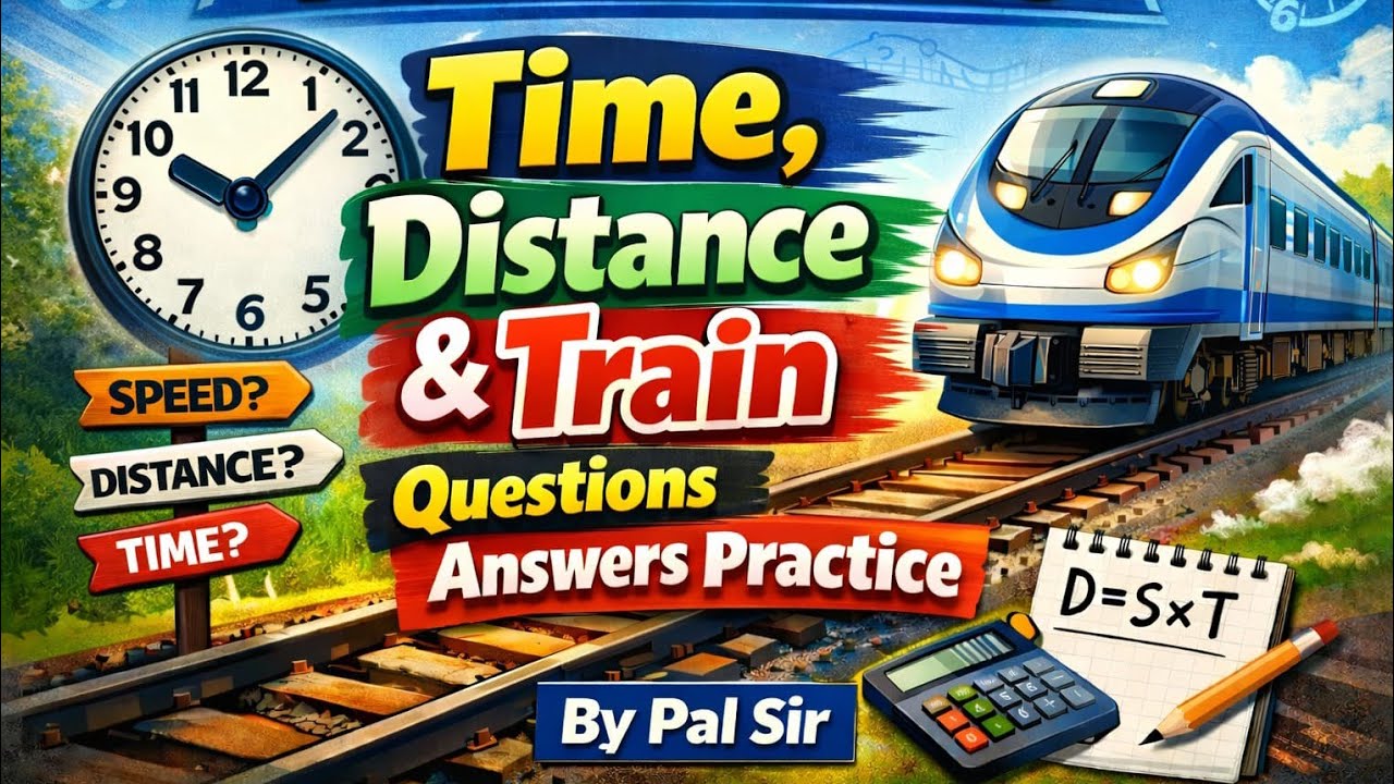 MATHS ( Time , Distance and Train ) Questions & Answers Practice