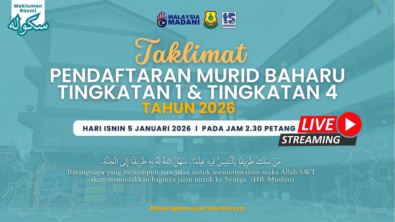 TAKLIMAT MURID BAHARU 2026